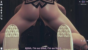 HONEY SELECT 2 - two hot blondes: lesbian games + MMF fucked