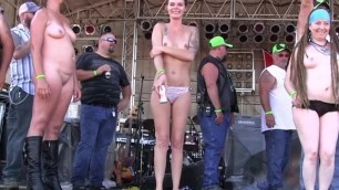 Hot Girls Getting Buck Fucking Naked at the Abate of Iowa Biker Rally This Year