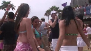 Partying With Their Titties Out on South Padre Beach