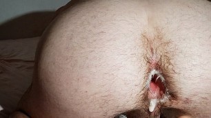 Huge creamy hairy gaping hole ass destruction