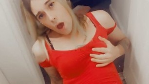 Feminized Chastity slut loves being fucked by Mechanical Dildo